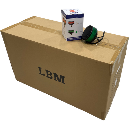 20 x LED Green Micro Beacon Bolt On 12/24v