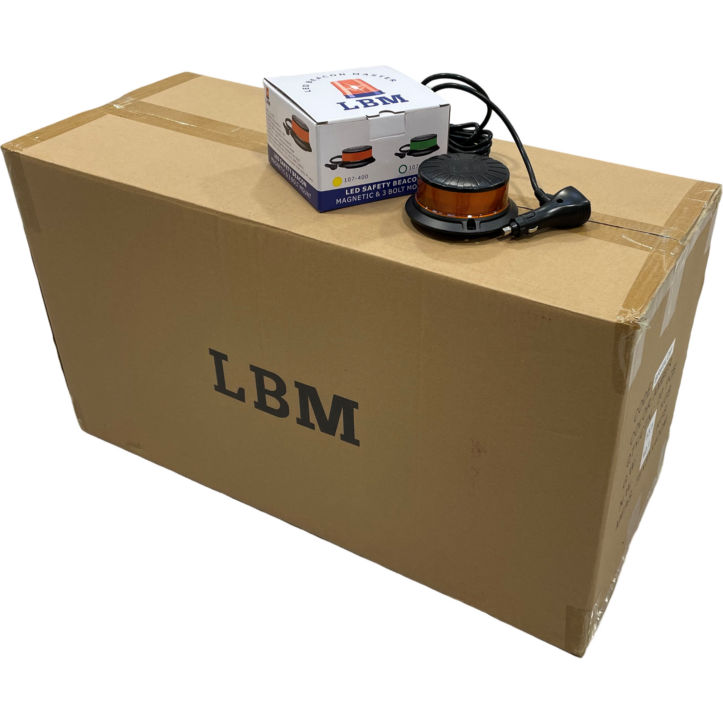 20 x LED Amber Micro Beacon Magnetic 12/24v R65