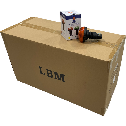 20 x LED Amber Economy Micro Beacon Flexi Din 12/24v R65