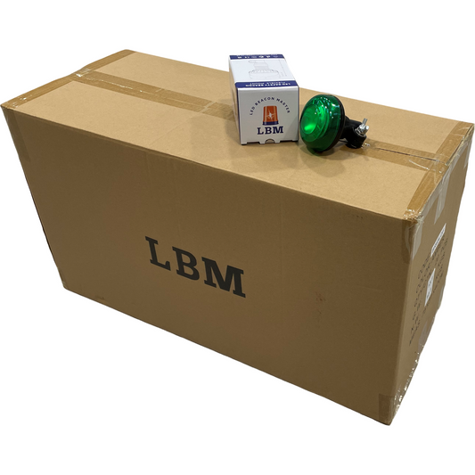 20 x LED Green Economy Micro Beacon Din 12/24v