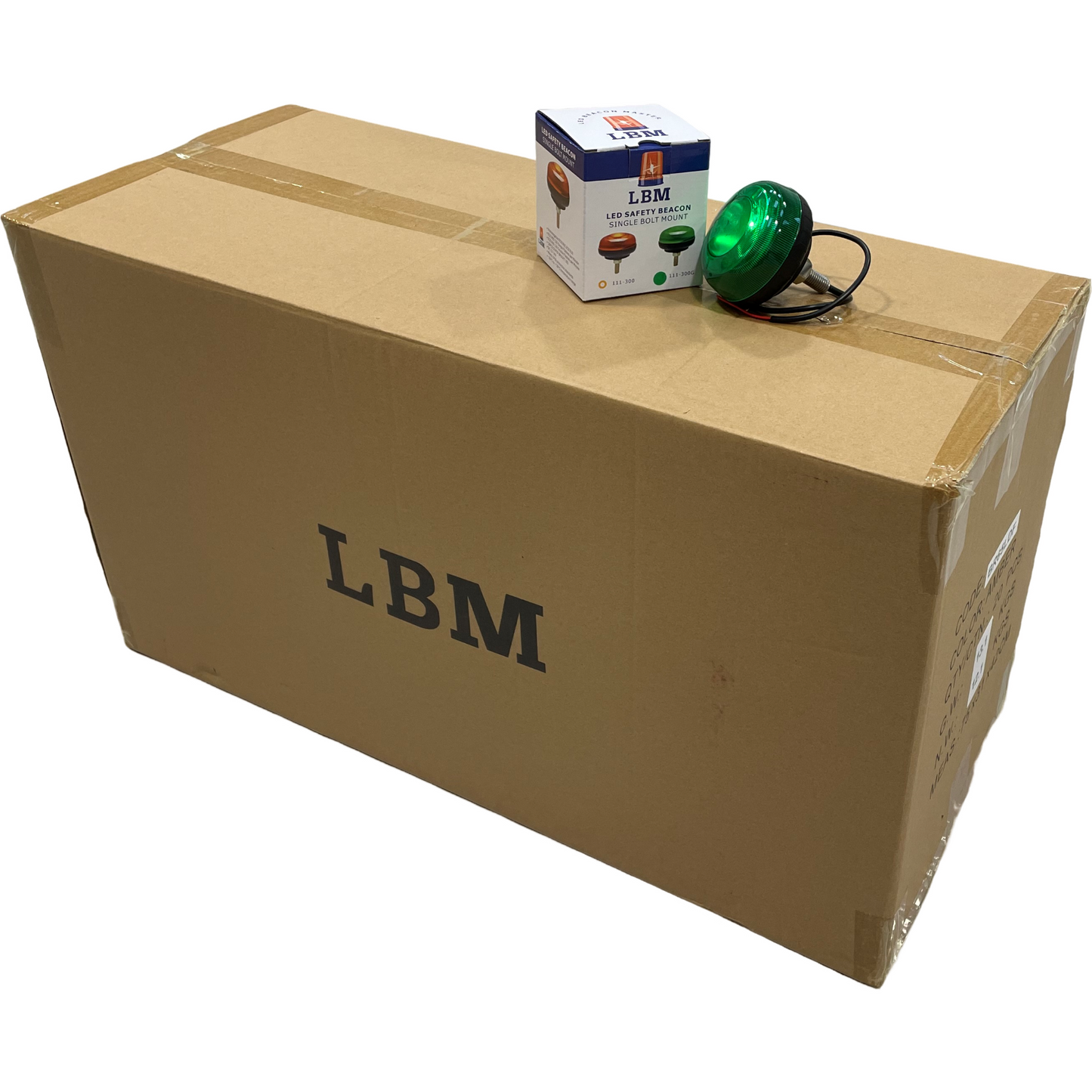 20 x LED Green Economy Micro Beacon Bolt On 12/24v