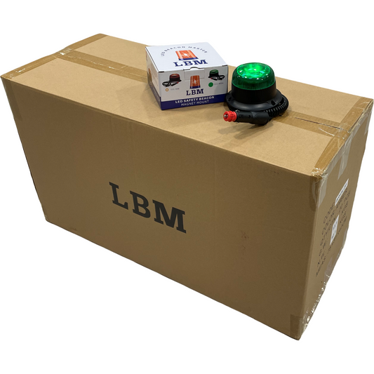 20 x LED Green Economy Micro Magnetic Beacon 12/24v