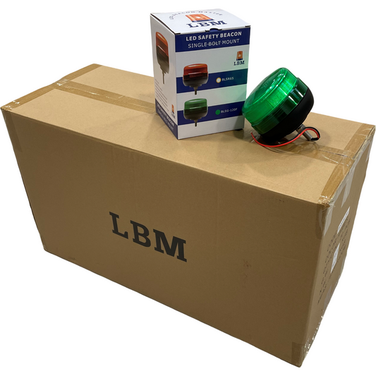20 x LED Green Beacon Bolt On 12v/24v