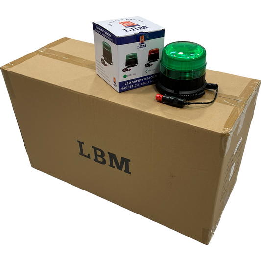 20 x LED Green Beacon Magnetic 12v/24v
