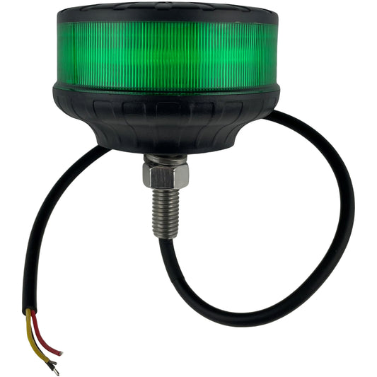 LED Green Micro Beacon Bolt On 12/24v R65