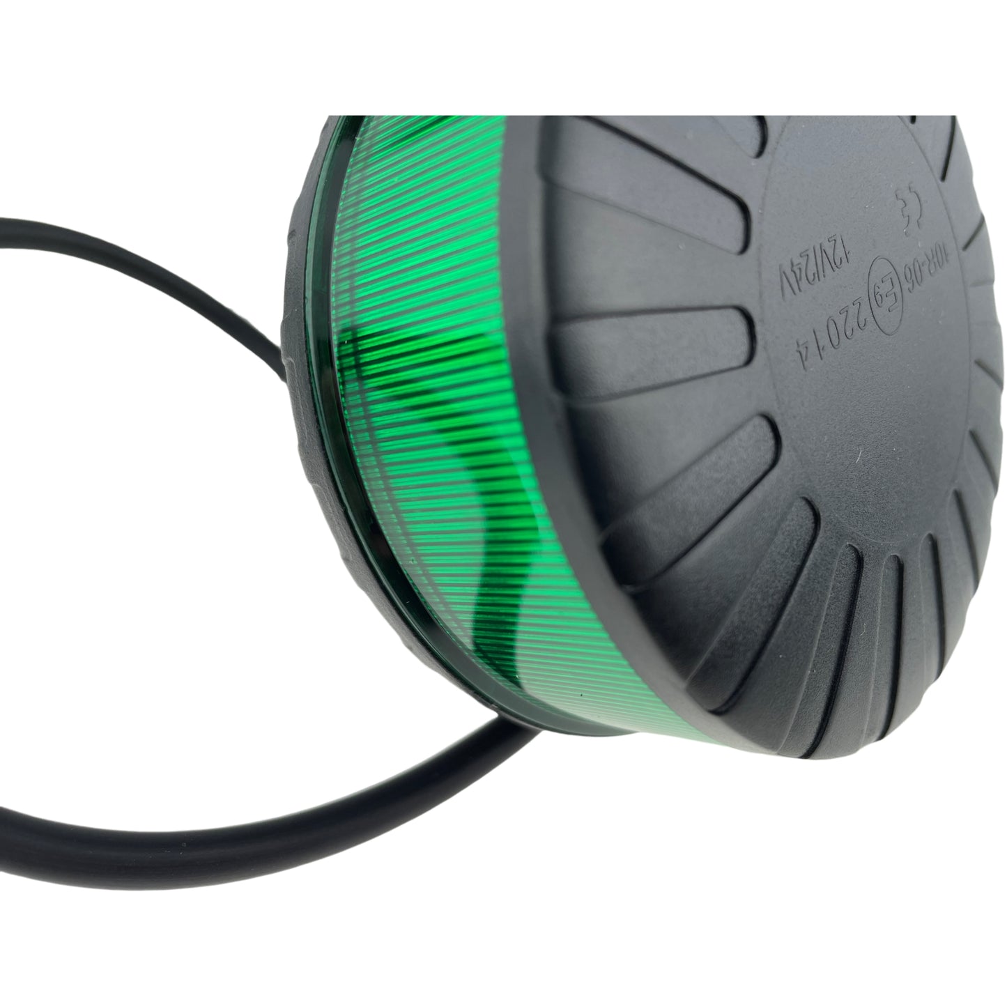 LED Green Micro Beacon Bolt On 12/24v R65