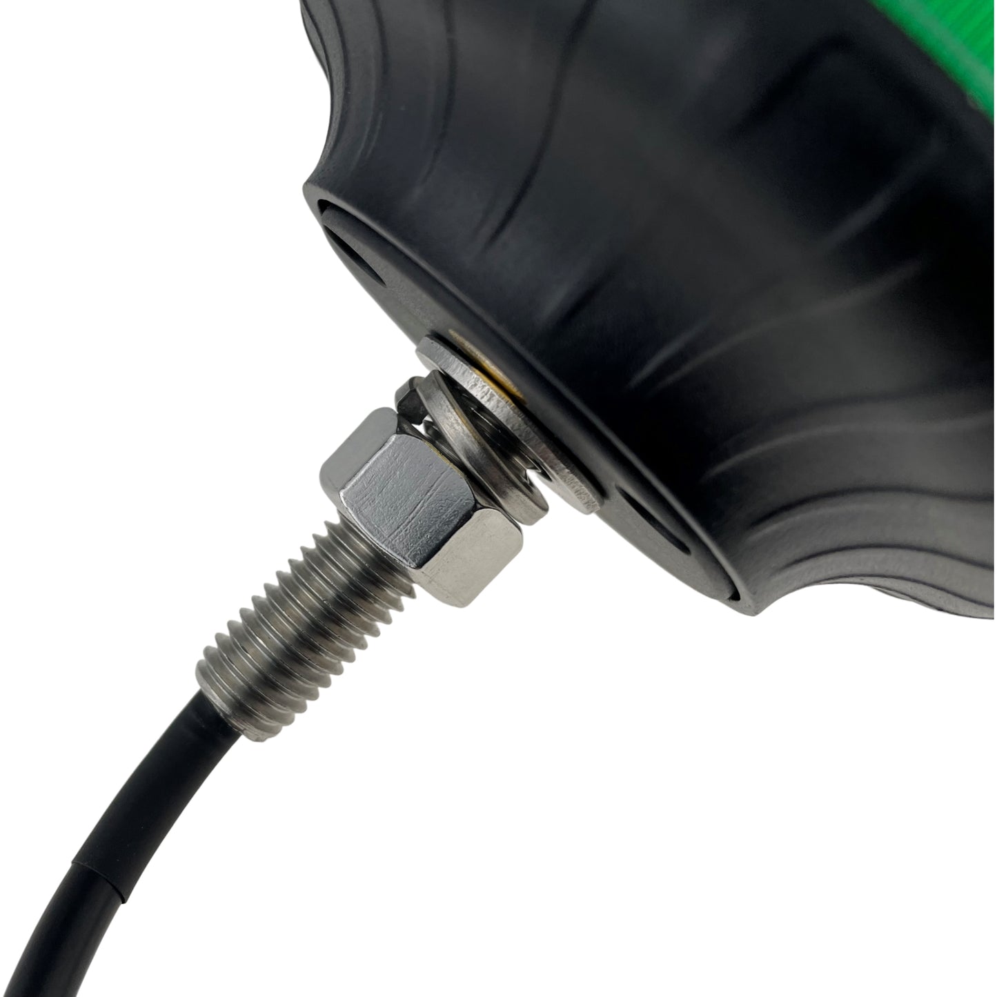 LED Green Micro Beacon Bolt On 12/24v R65