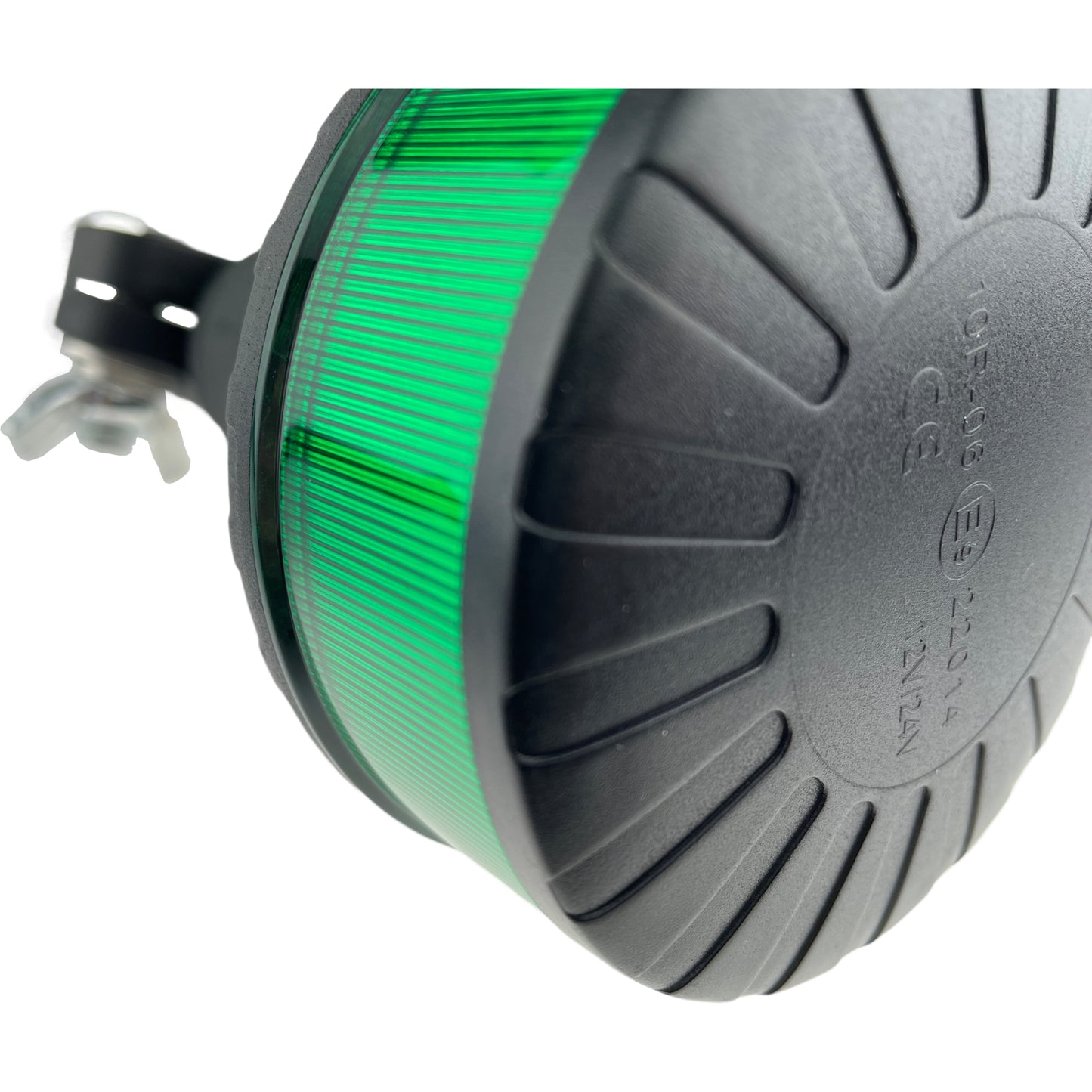 LED Green Micro Beacon Flexi Din Fitting UK 12/24v