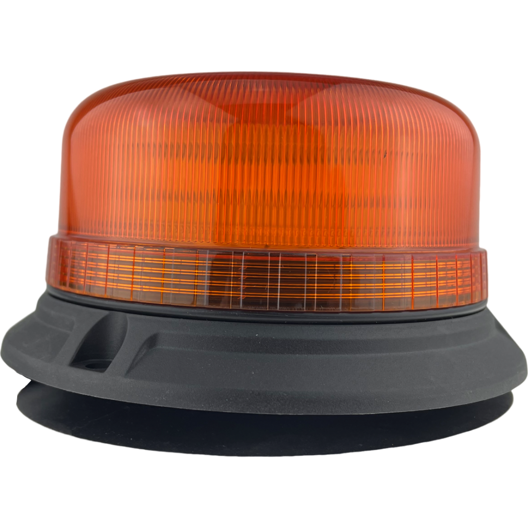 LED Beacon Amber Colour Plug In Connected Magnetic 3 Bolt 12/24v