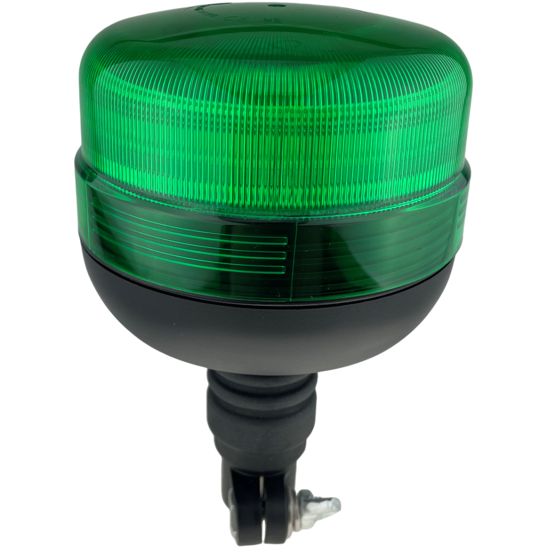 LED Green Flashing Standard Light Beacon Seatbelt Compatible Flexi Din for UK Vehicles