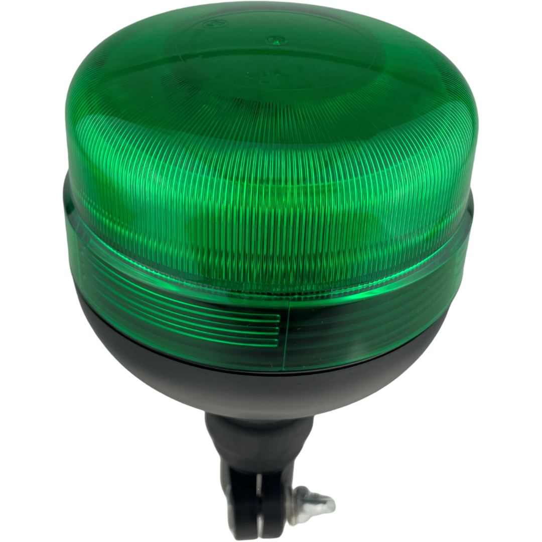 LED Green Flashing Standard Light Beacon Seatbelt Compatible Flexi Din for UK Vehicles