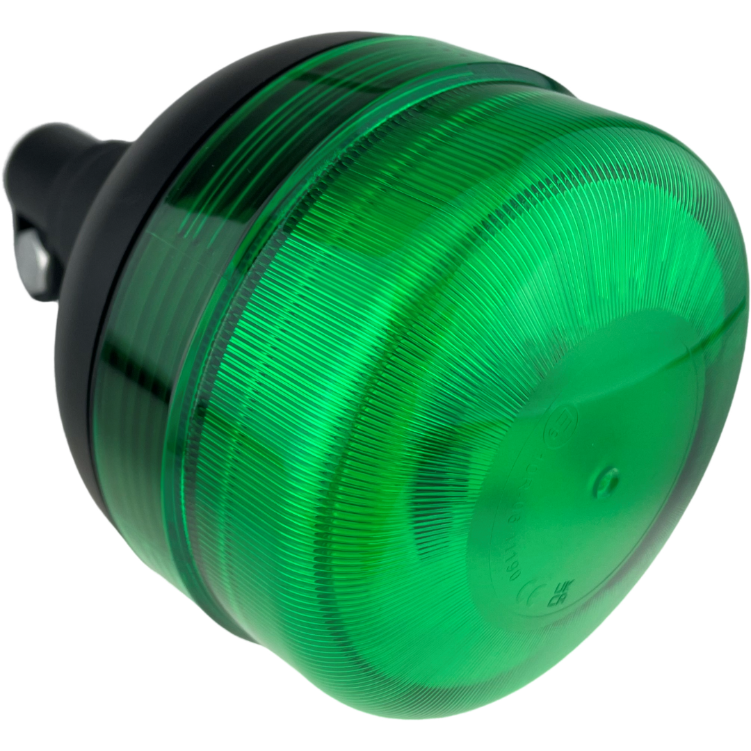 LED Green Flashing Standard Light Beacon Seatbelt Compatible Flexi Din for UK Vehicles