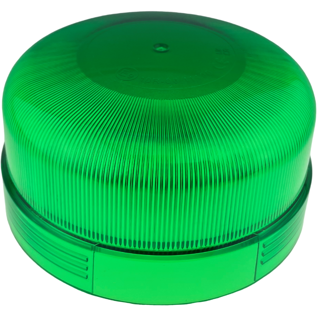 LED Green Flashing Standard Light Beacon Seatbelt Compatible Flexi Din for UK Vehicles
