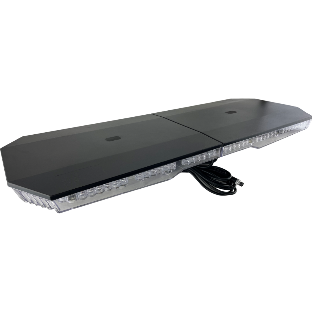 LED Amber Light Bar 70" 1768mm Bolt On DC 10/30v IP656 R65 51 Flash Pattern Dash Remote