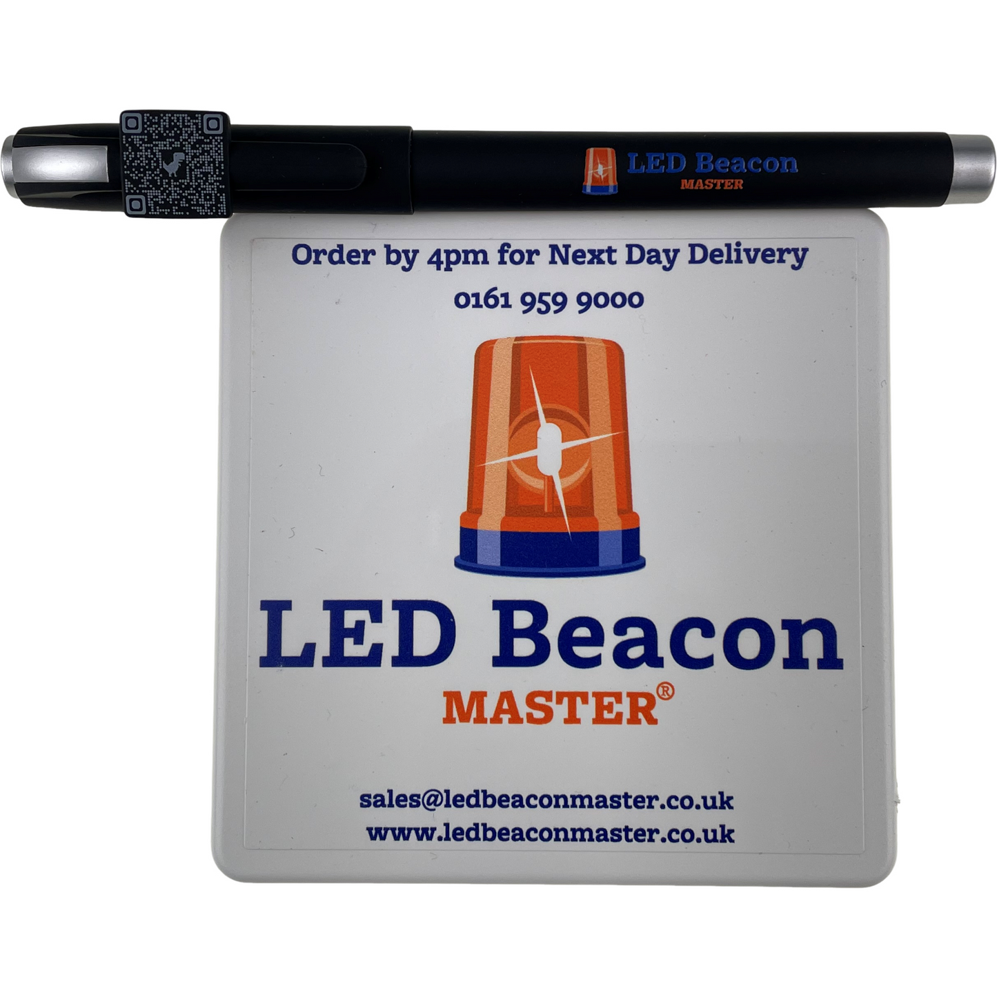 LED Beacon Master® Pen and Coaster Bundle