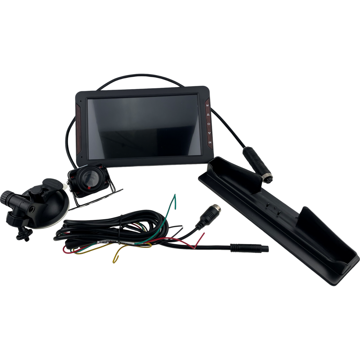 Touchscreen Recording Camera Kit with LCD 7" Monitor Rear View Full HD Rear View Mirror Function