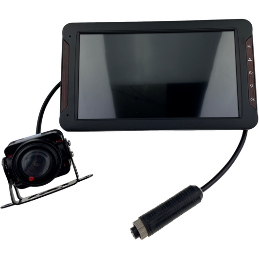 Touchscreen Recording Camera Kit with LCD 7" Monitor Rear View Full HD Rear View Mirror Function