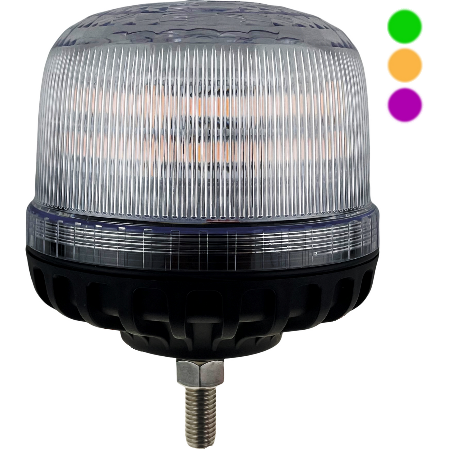 20 x LED Green Amber Purple 3 Colour Beacon Bolt On 12/24v