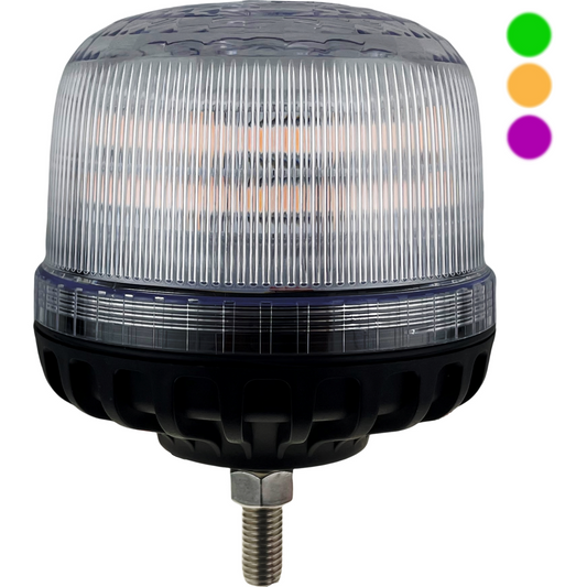 LED Green Amber Purple 3 Colour Beacon Bolt On 12/24v