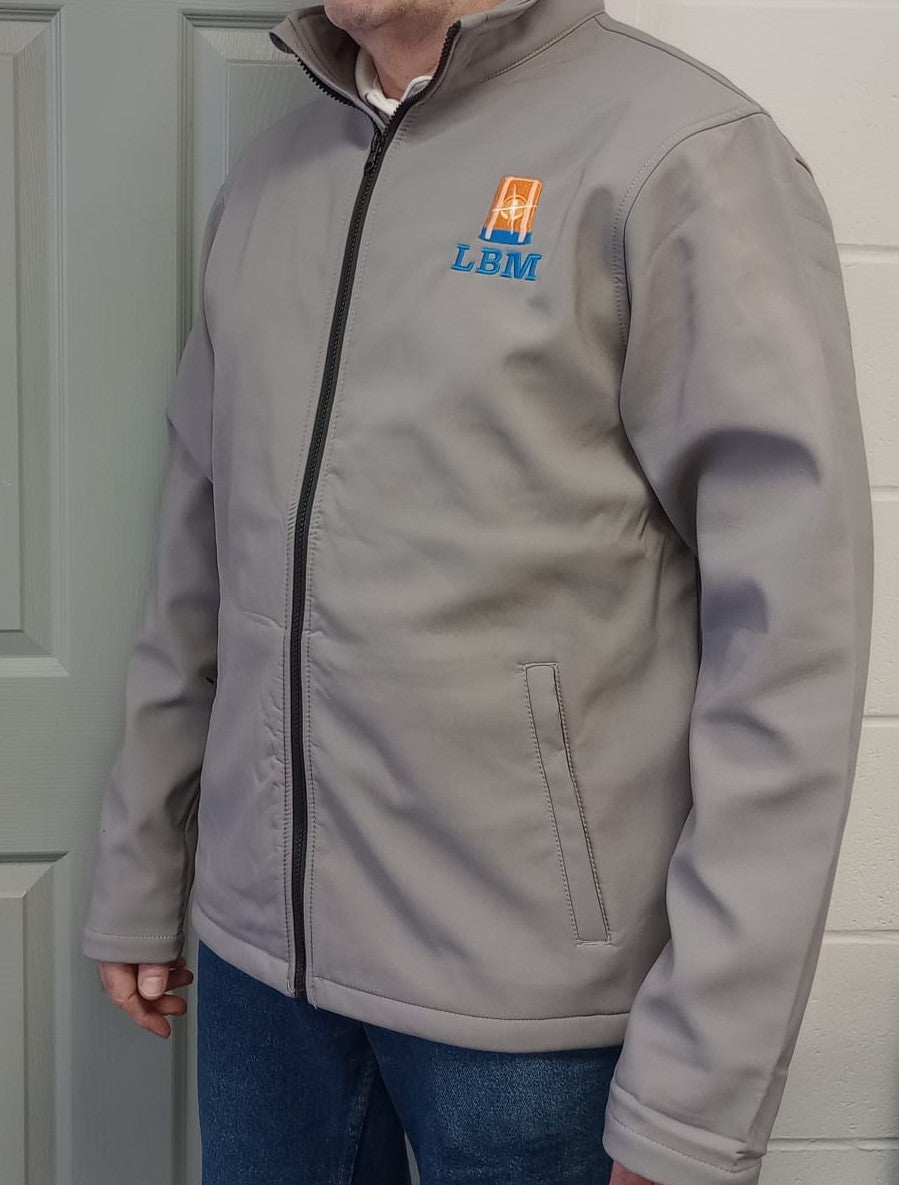 LED Beacon Master® Light Grey Softshell Jacket - FREE with Orders Over £500