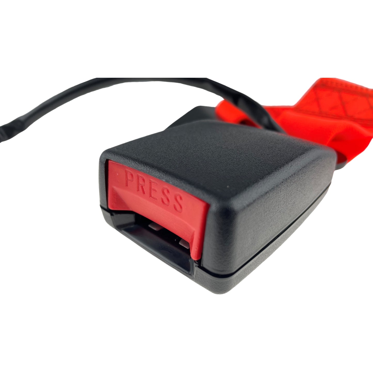 High Visibility Wired Seat Belt Buckle Only Hi Vis Lap Belt Orange for Green Beacon Connectivity