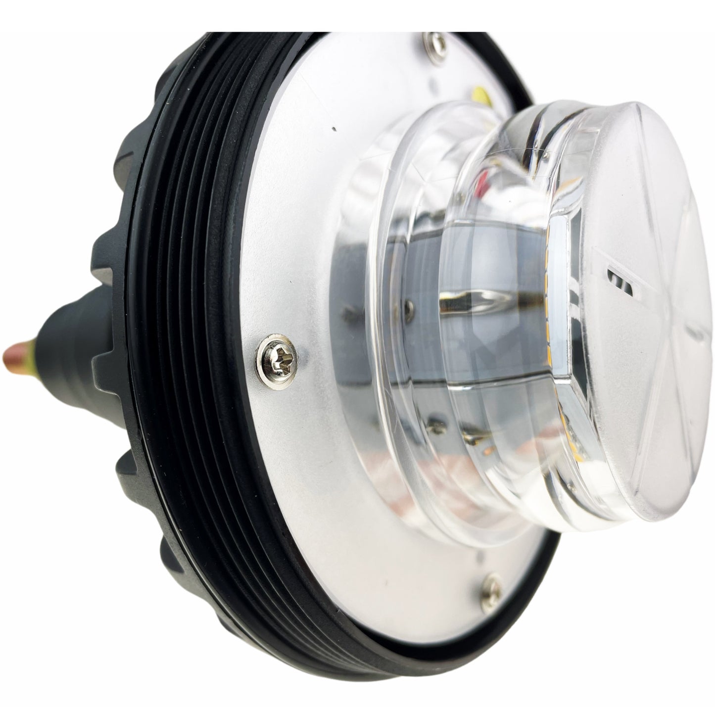 LED Amber Compact Beacon Bolt On 12/24v R65