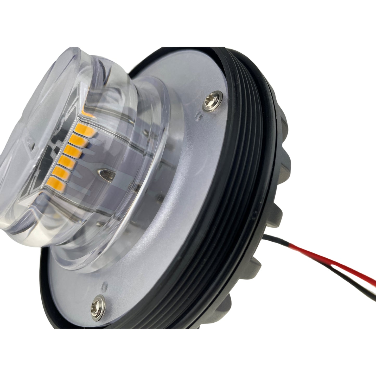 LED Red Flashing Compact Light Beacon Bolt On Fitting UK 12/24v Emergency Vehicles Industrial Aviation