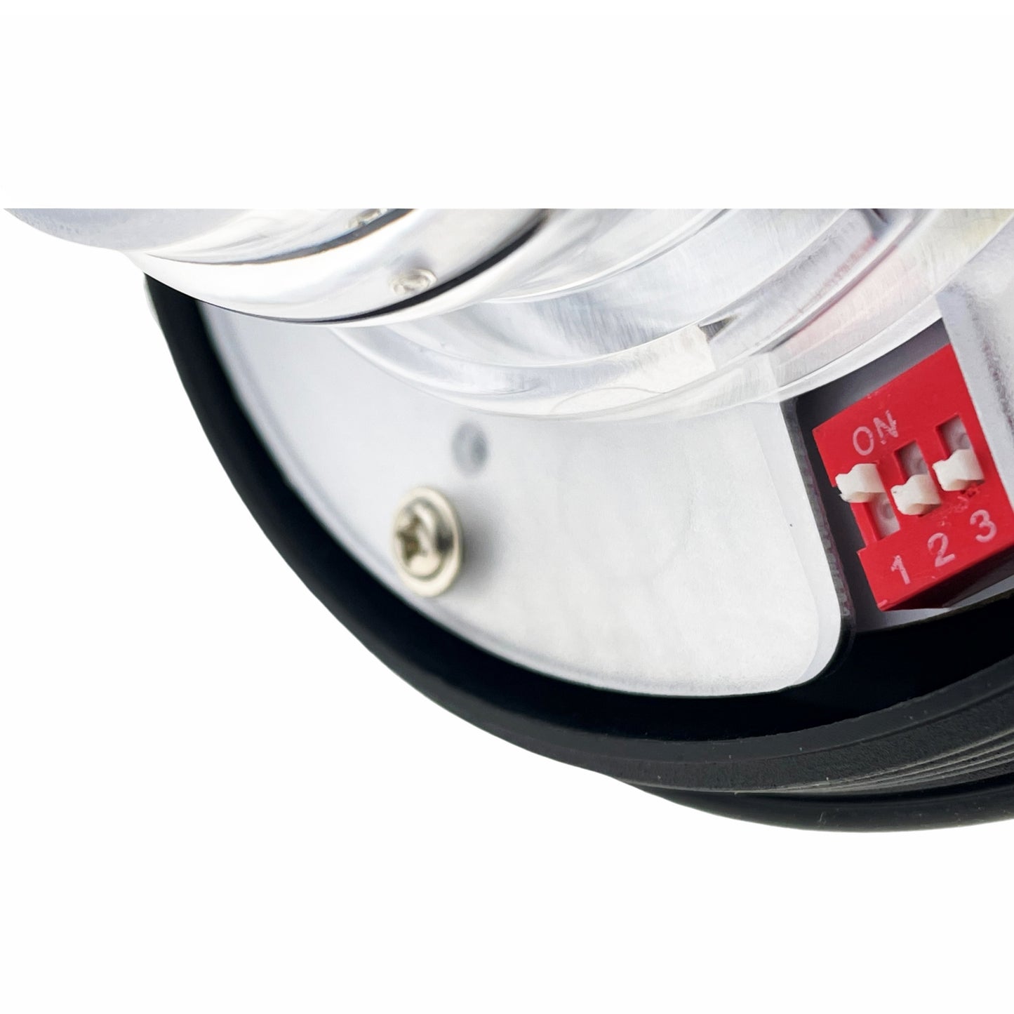 LED Green Compact Beacon Flexi Din 12/24v