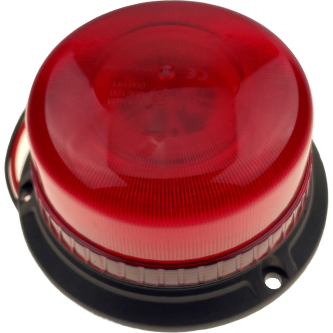 LED Red Compact Beacon 3 Bolt 12/24v Emergency Vehicles Industrial Aviation