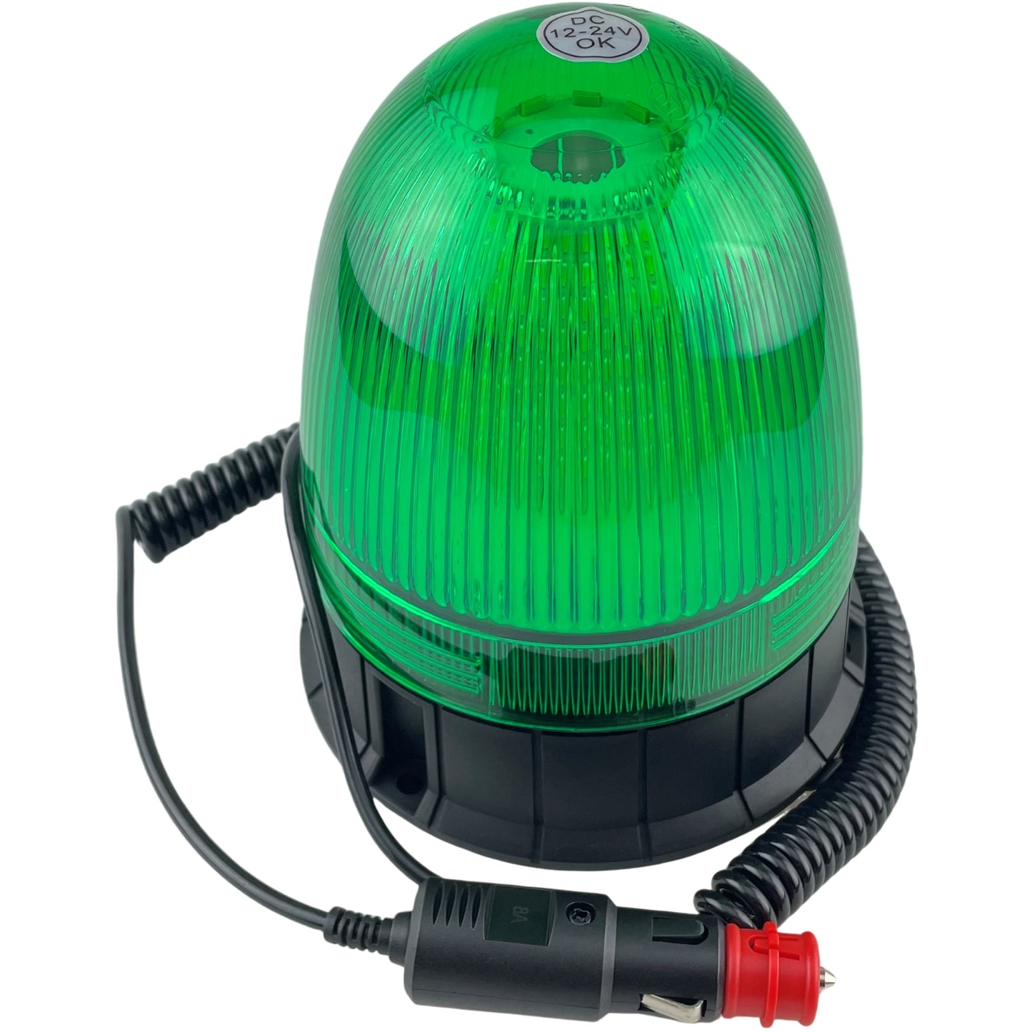 LED Green Economy Beacon Magnetic Seatbelt 12/24v Flashing Safety Tractor Light