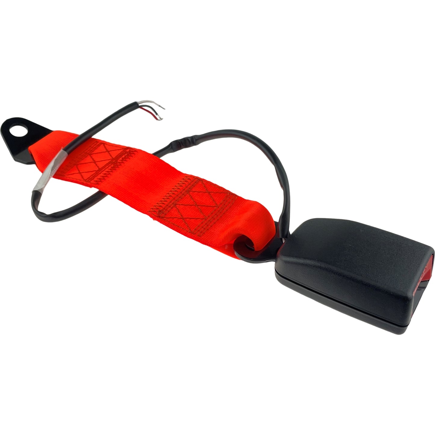 High Visibility Wired Seat Belt Buckle Only Hi Vis Lap Belt Orange for Green Beacon Connectivity