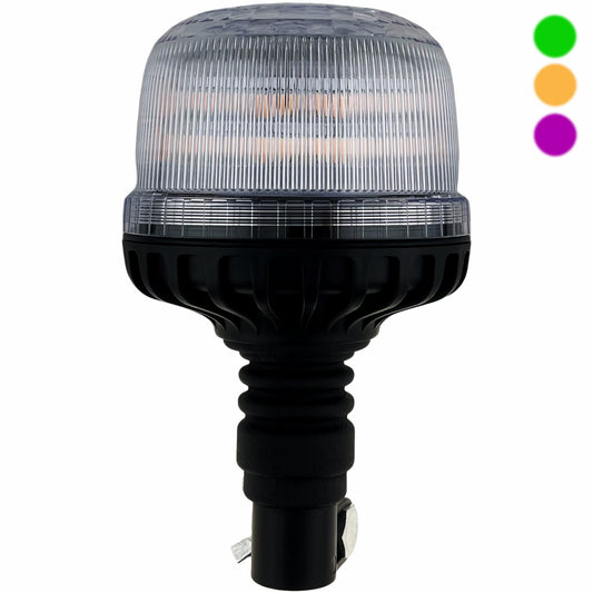 LED Green Amber Purple 3 Colour Beacon Flexi Din 12/24v