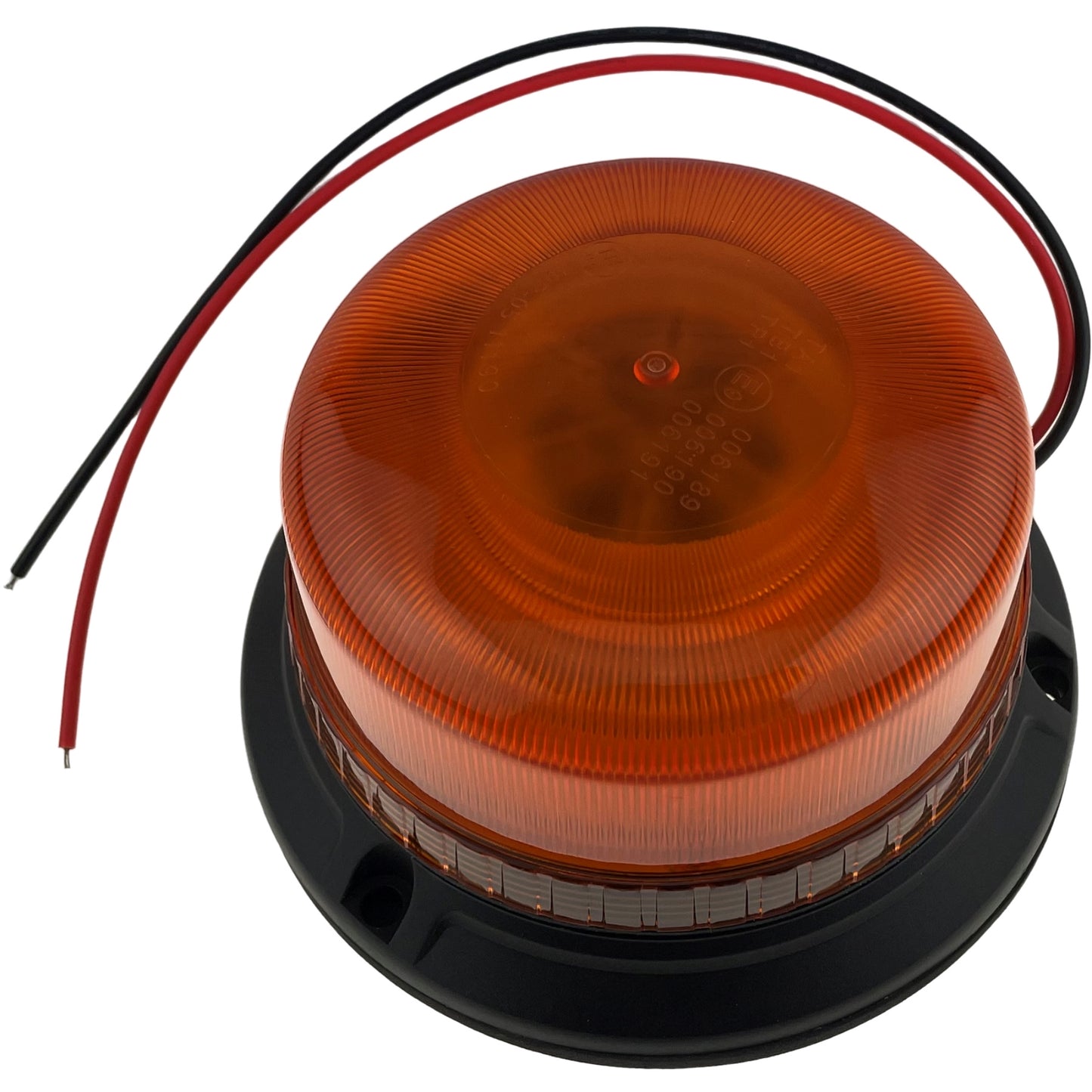 LED Amber Compact Beacon 3 Bolt 12/24v R65