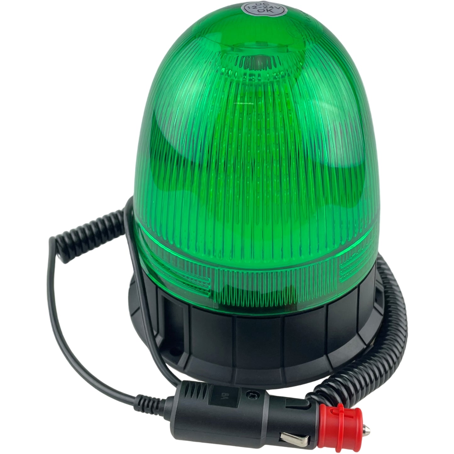 LED Green Economy Beacon Magnetic Seatbelt 12/24v Flashing Safety Tractor Light