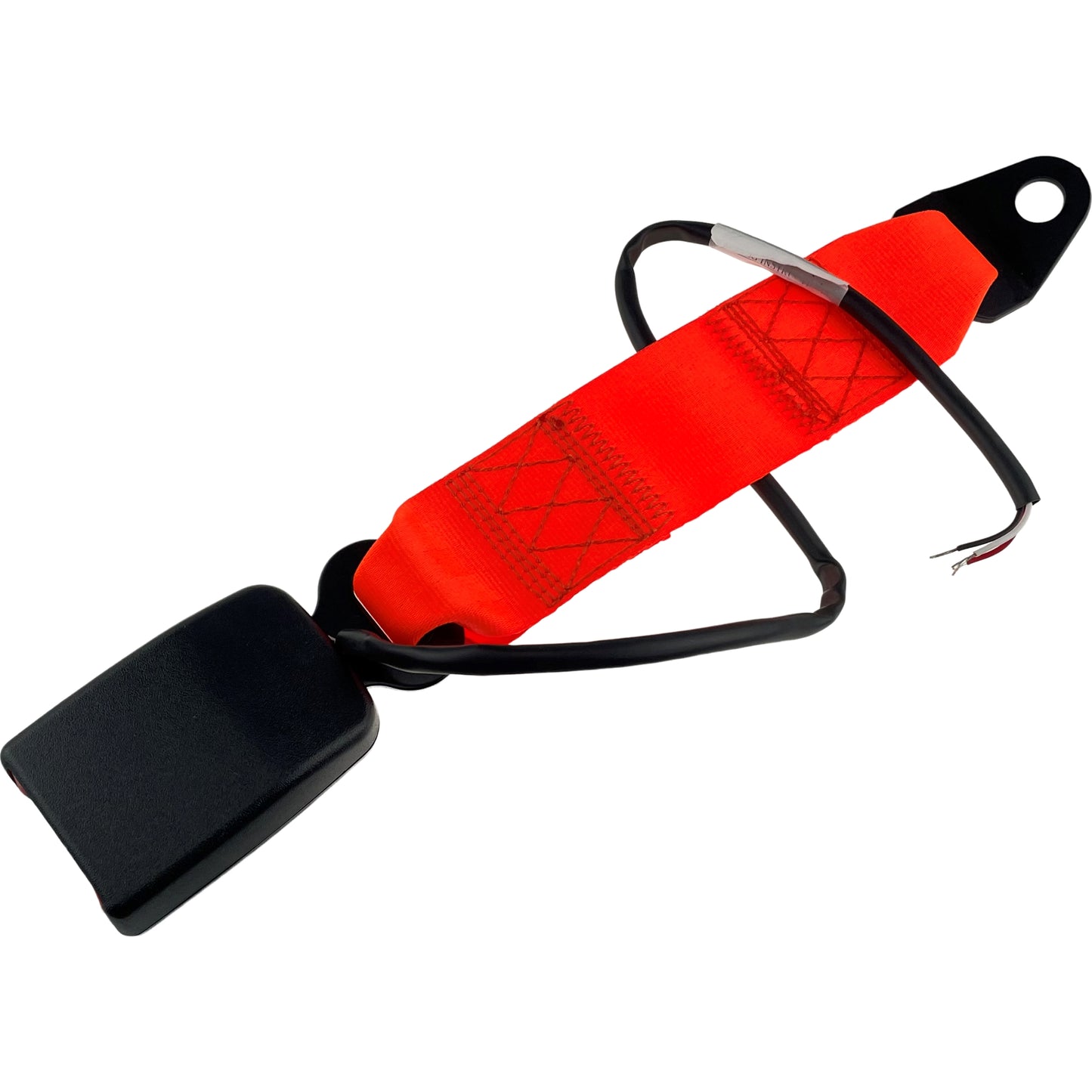 High Visibility Wired Seat Belt Buckle Only Hi Vis Lap Belt Orange for Green Beacon Connectivity