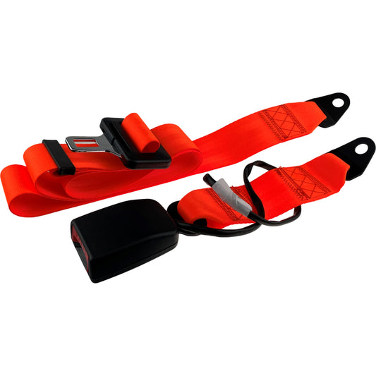 High Visibility Wired Seat Belt Hi Vis Lap Belt Orange for Green Safety Beacon