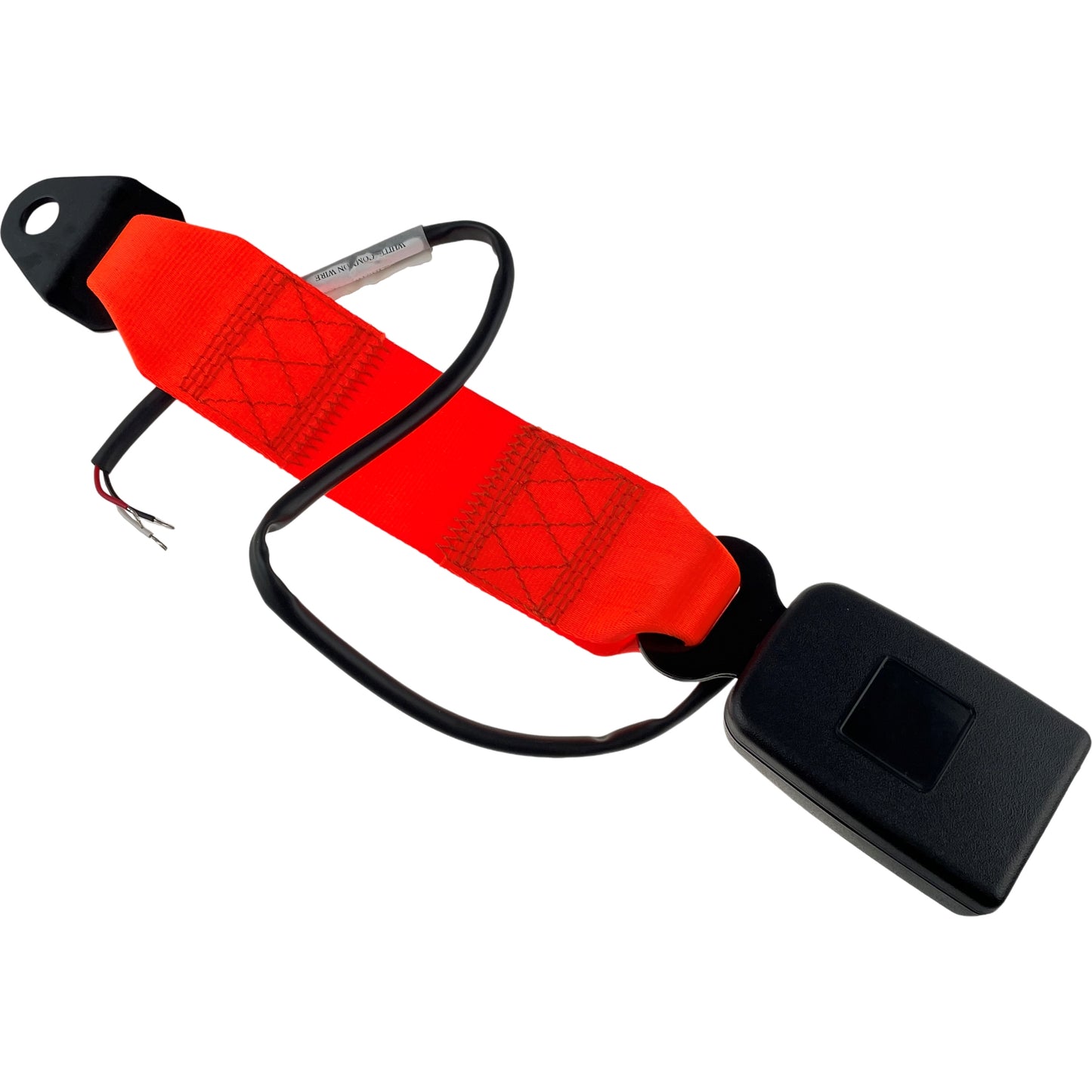High Visibility Wired Seat Belt Buckle Only Hi Vis Lap Belt Orange for Green Beacon Connectivity