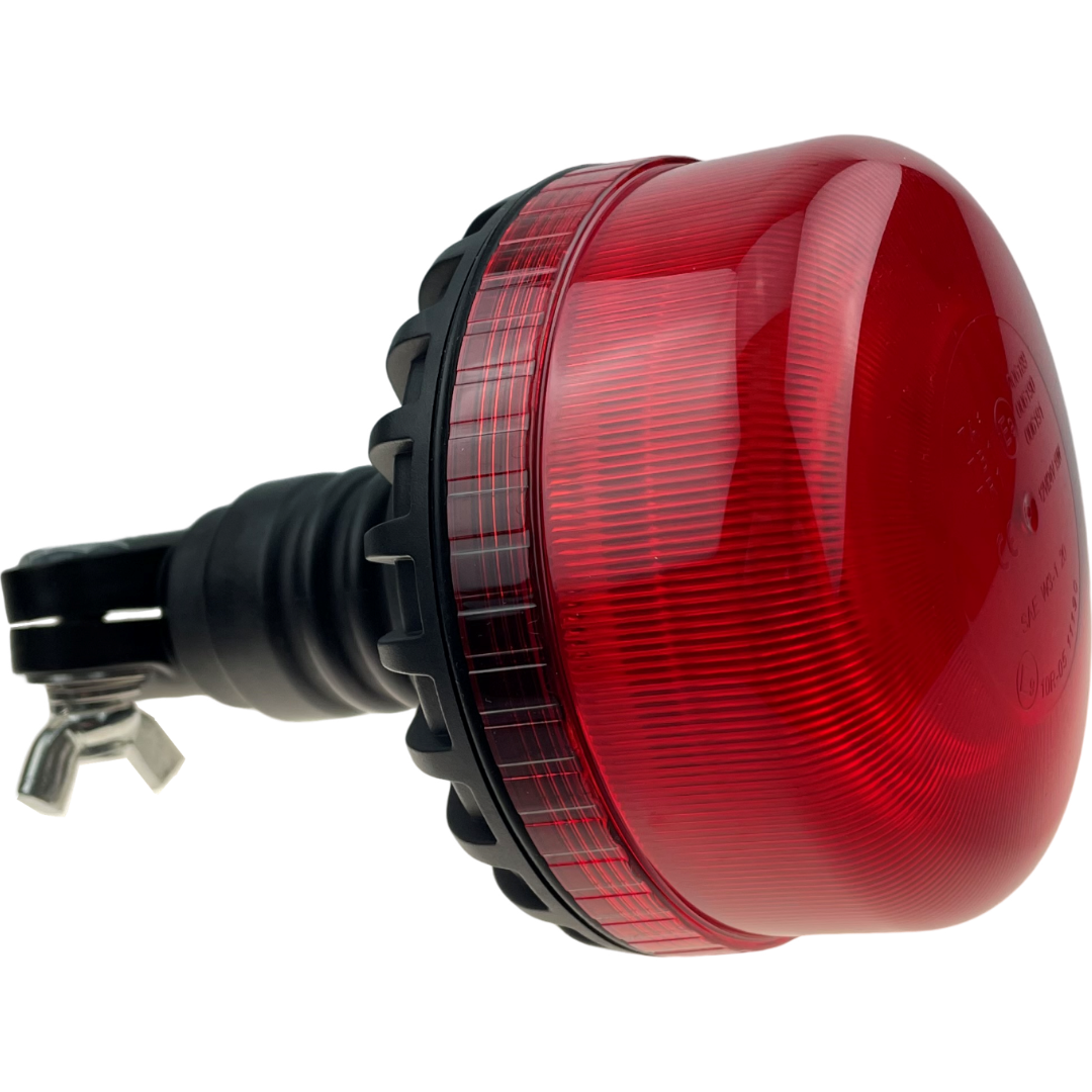 LED Red Compact Beacon Flexi Din 12/24v Emergency Vehicles Industrial Aviation