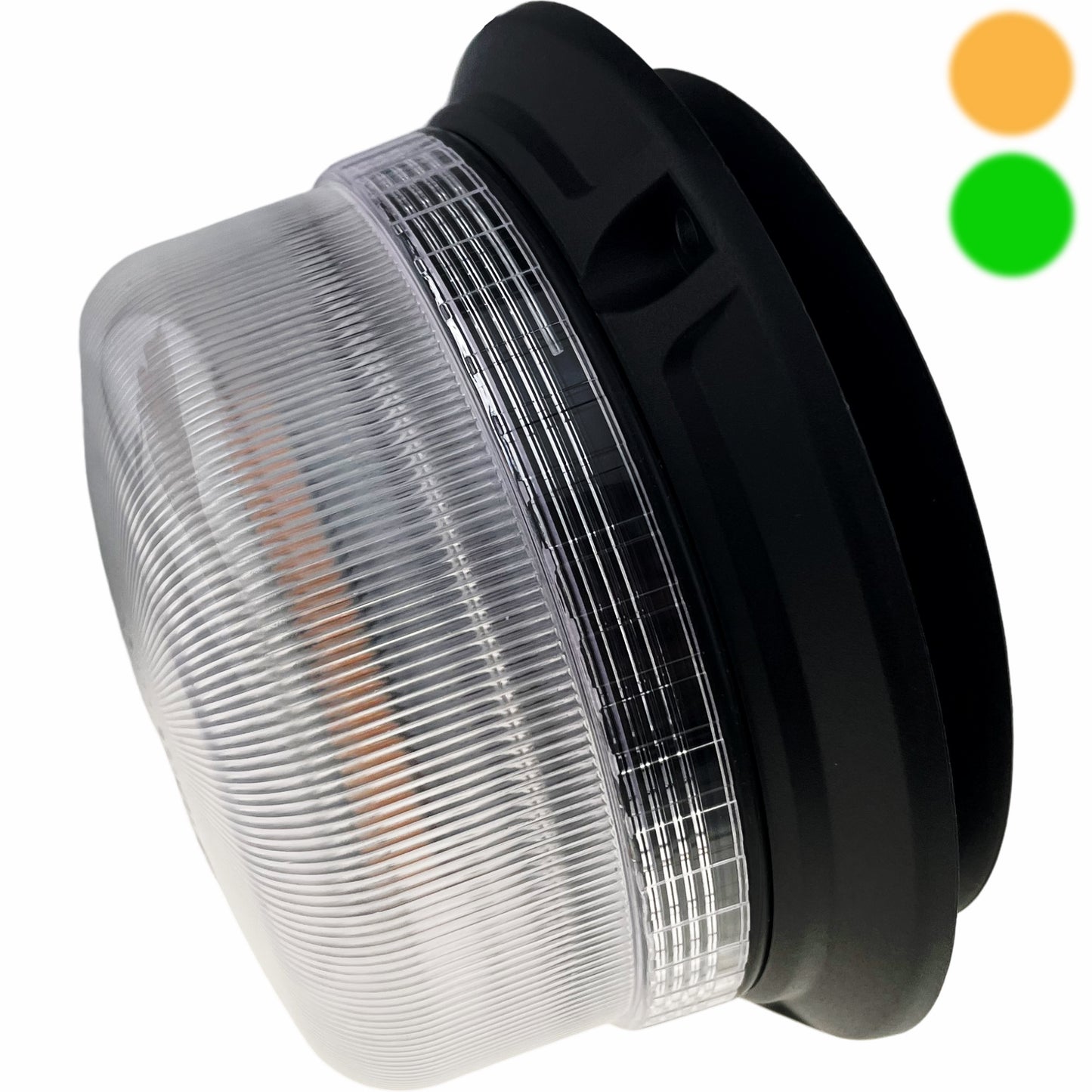 LED Beacon Amber Green Dual Colour Seatbelt Connected Magnetic 12/24v