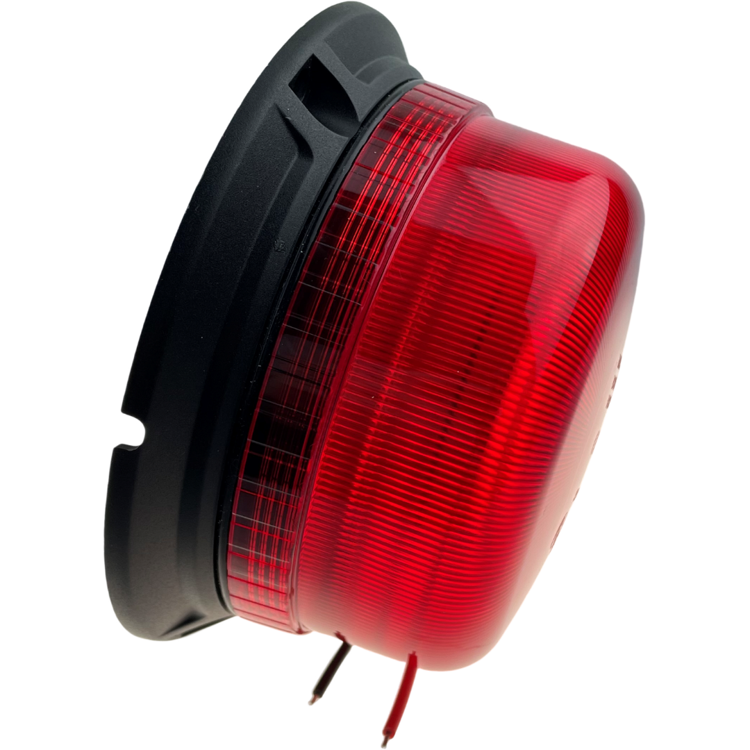 LED Red Compact Beacon 3 Bolt 12/24v Emergency Vehicles Industrial Aviation