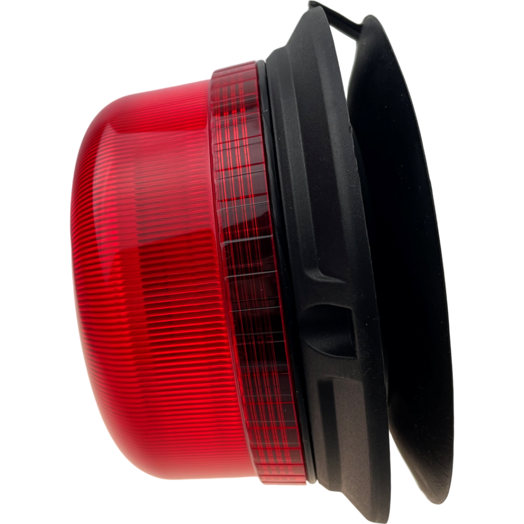 LED Beacon Red Colour Plug In Connected Magnetic 3 Bolt 12/24v Emergency Vehicles Industrial Aviation