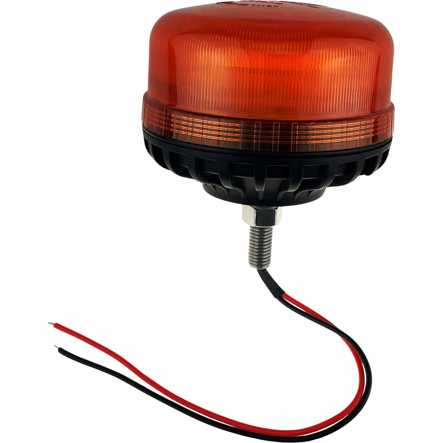 LED Amber Flashing Compact Light Beacon Bolt On Fitting UK 12/24v