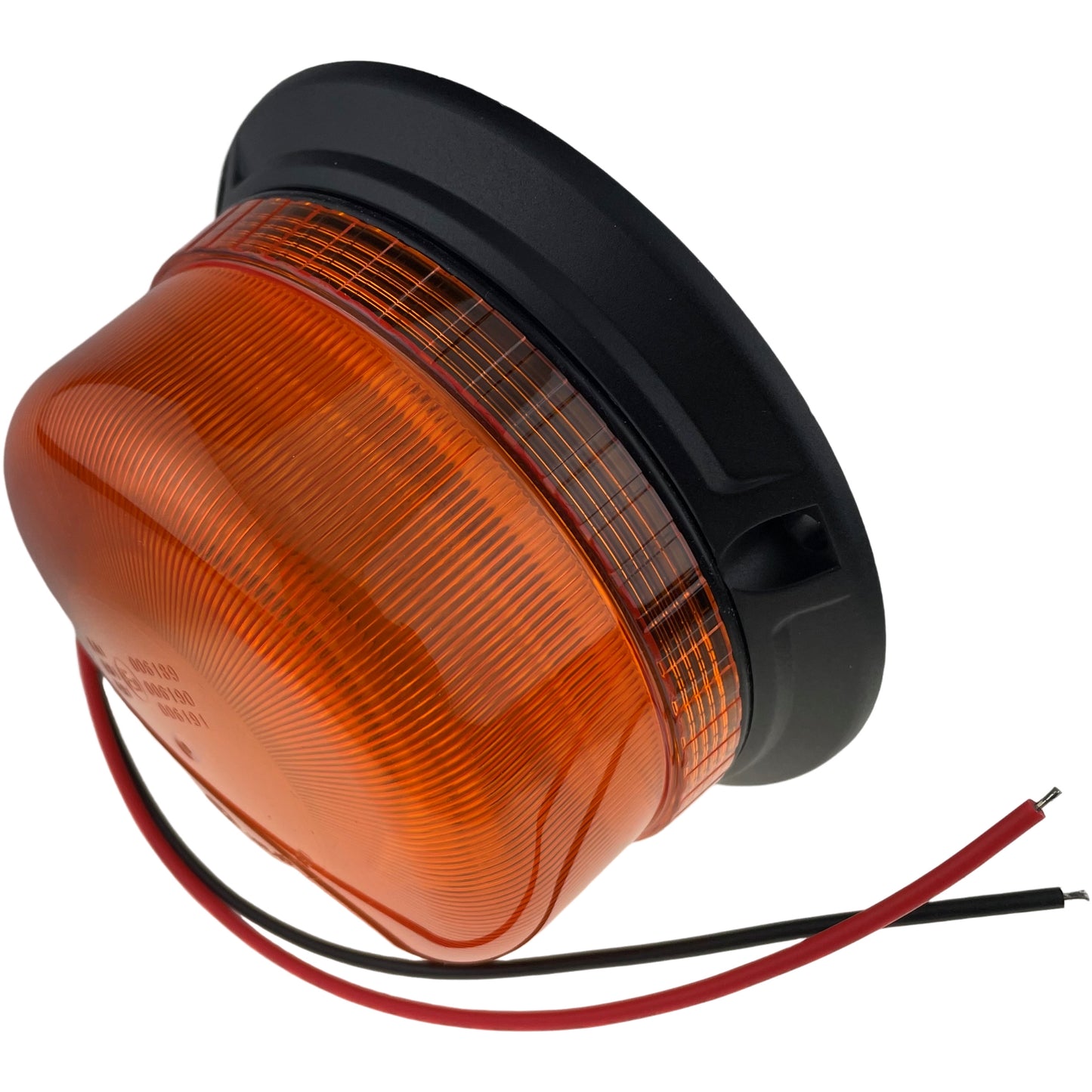 LED Amber Compact Beacon 3 Bolt 12/24v R65