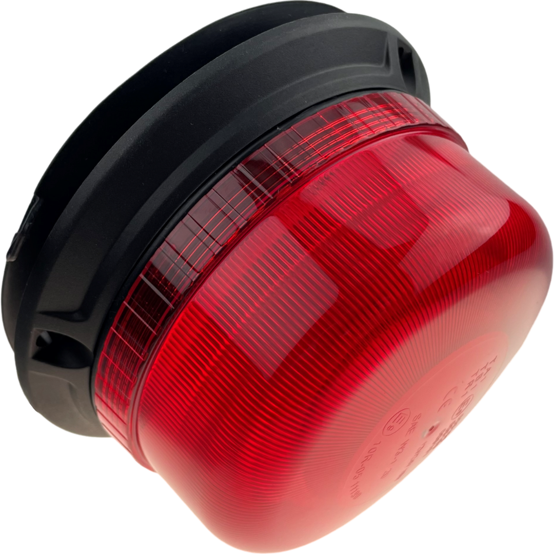 LED Beacon Red Colour Plug In Connected Magnetic 3 Bolt 12/24v Emergency Vehicles Industrial Aviation