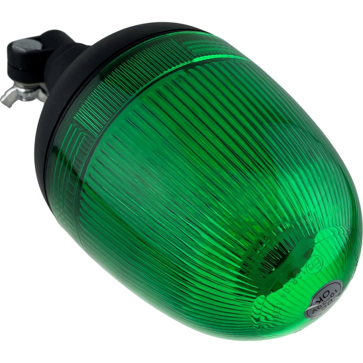 LED Green Flashing Economy Light Beacon Flexi Din Fitting for UK Vehicles 12/24v