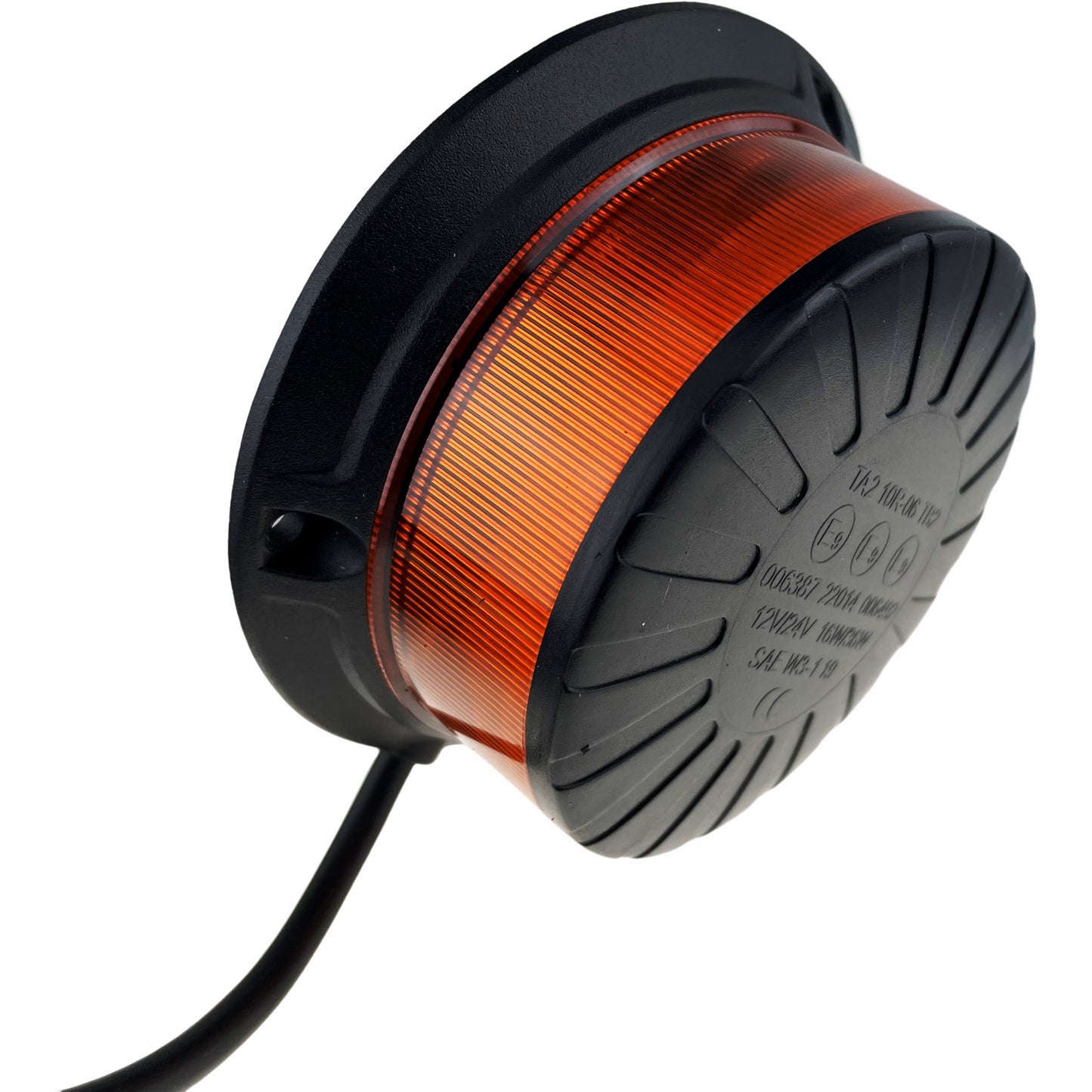 LED Amber Micro Beacon 3 Bolt 12/24v R65