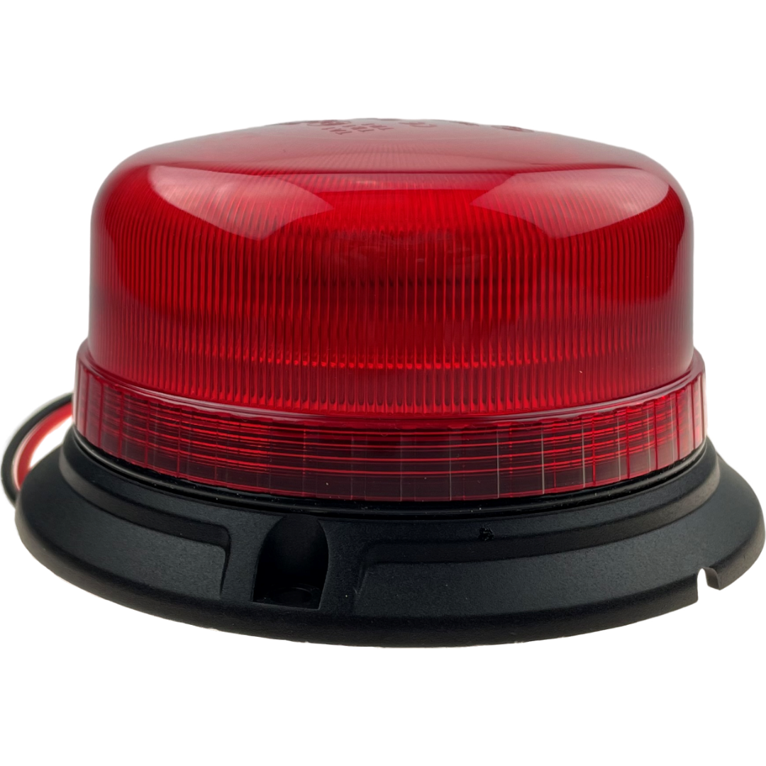 LED Red Compact Beacon 3 Bolt 12/24v Emergency Vehicles Industrial Aviation