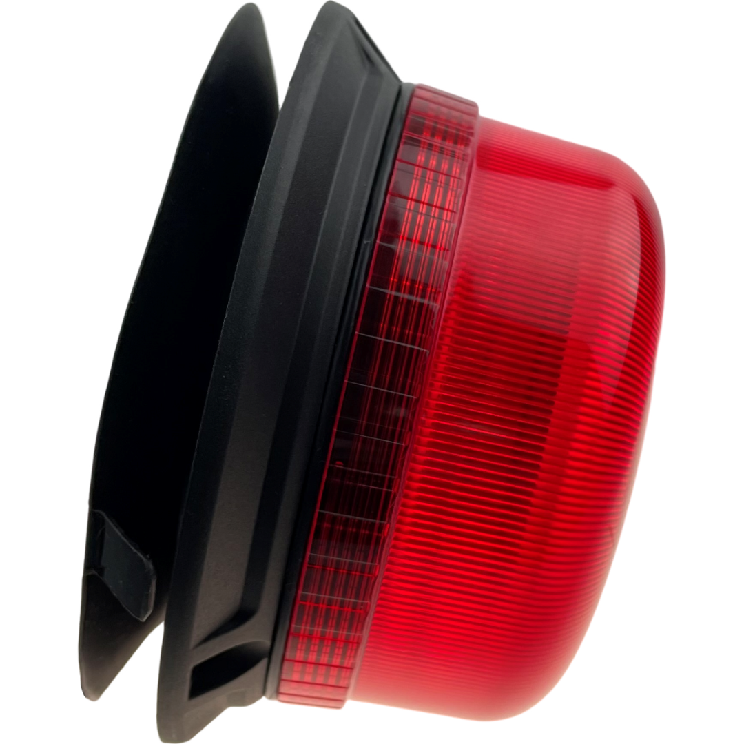 LED Beacon Red Colour Plug In Connected Magnetic 3 Bolt 12/24v Emergency Vehicles Industrial Aviation