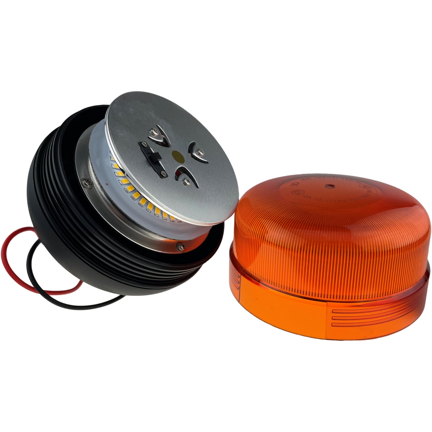 LED Amber Standard Beacon Bolt On 12/24v R65