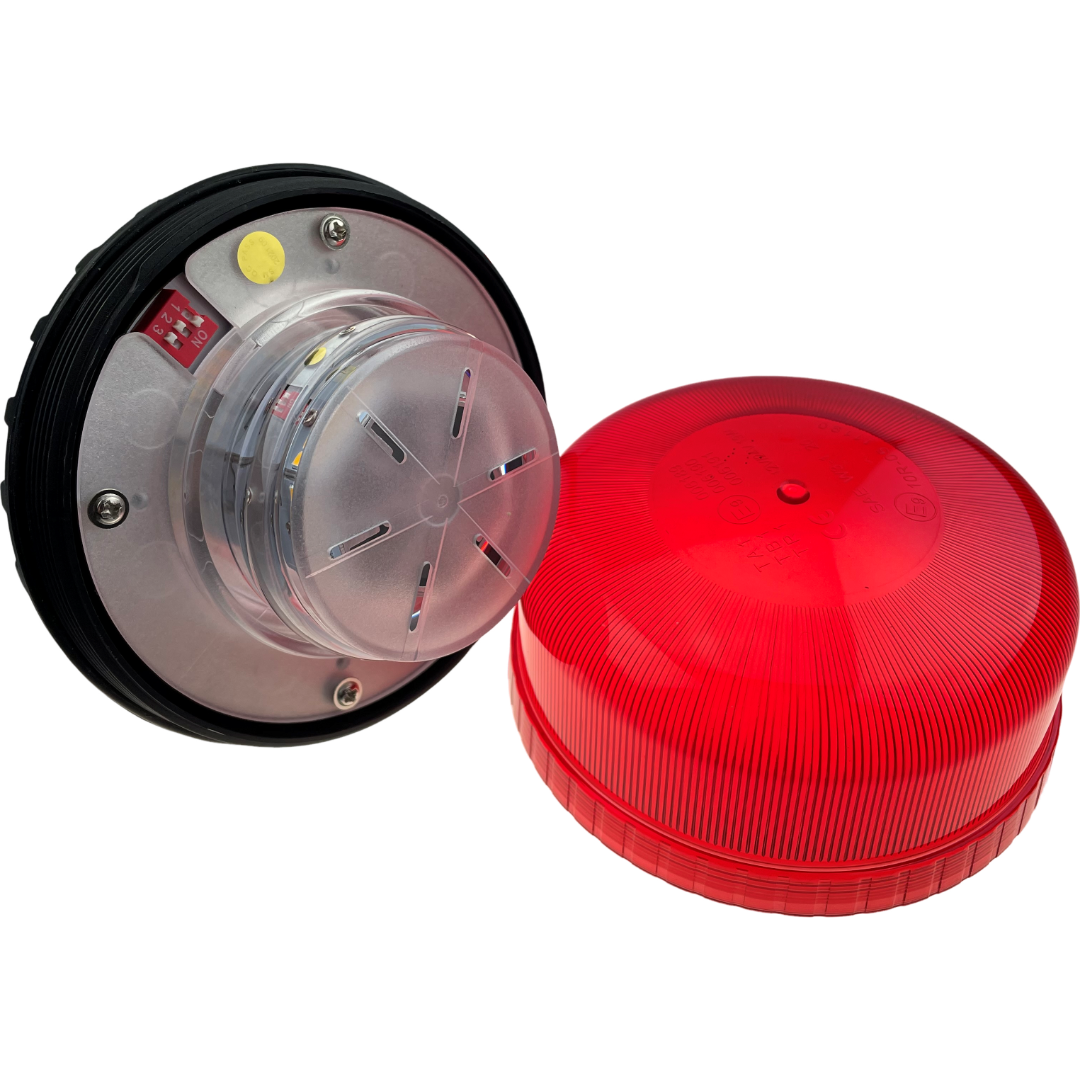LED Red Compact Beacon Bolt On 12/24v Emergency Vehicles Industrial Aviation